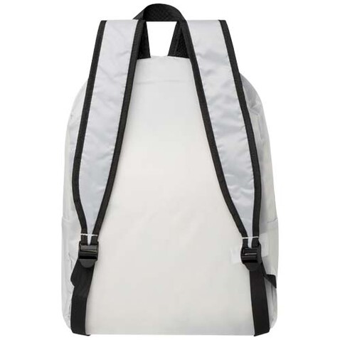 EcoFold faltbarer RPET Rucksack 15 L, weiss bedrucken, Art.-Nr. 13009001