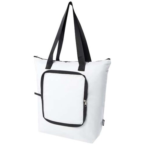 EcoFold faltbare RPET Kühltasche 15 L, weiss bedrucken, Art.-Nr. 13009201