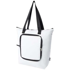 EcoFold faltbare RPET Kühltasche 15 L, weiss bedrucken, Art.-Nr. 13009201