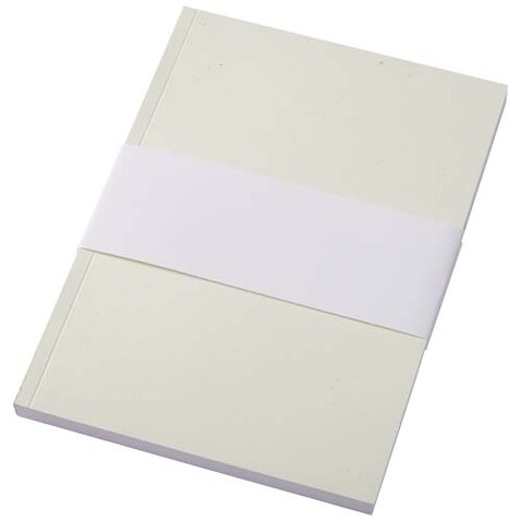 Novella Austen A5 Softcover Notizbuch aus Recyclingmaterial – 100 Blatt, elfenbeinweiß bedrucken, Art.-Nr. 21024802