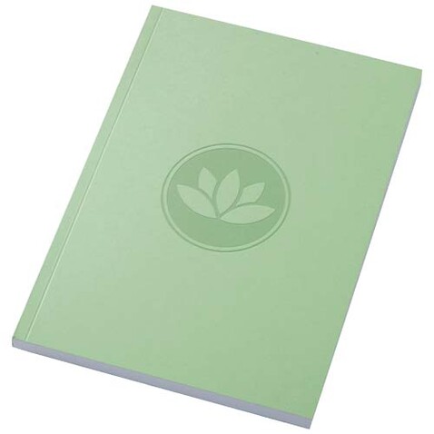Novella Austen A5 Softcover Notizbuch aus Recyclingmaterial – 100 Blatt, grün bedrucken, Art.-Nr. 21024861 Novella Austen A5 Softcover Notizbuch aus Recyclingmaterial – 100 Blatt, grün bedrucken, Art.-Nr. 21024861