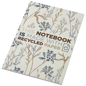 Novella Austen A5 Softcover Notizbuch aus Recyclingmaterial – 50 Blatt, elfenbeinweiß bedrucken, Art.-Nr. 21024902