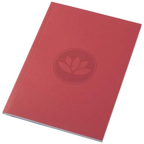 Novella Austen A5 Softcover Notizbuch aus Recyclingmaterial – 50 Blatt, rot bedrucken, Art.-Nr. 21024921