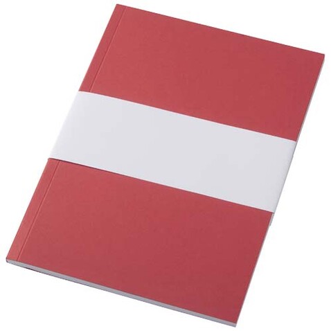 Novella Austen A5 Softcover Notizbuch aus Recyclingmaterial – 50 Blatt, rot bedrucken, Art.-Nr. 21024921