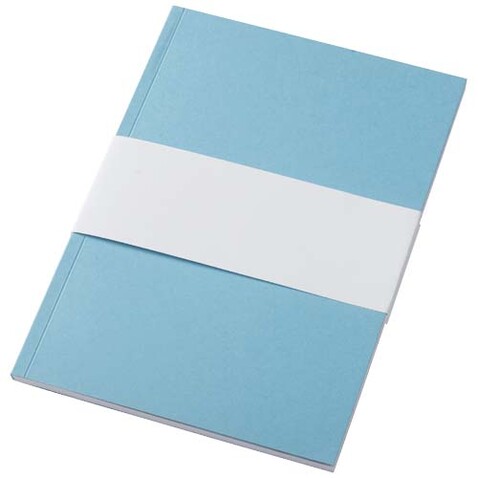 Novella Austen A5 Softcover Notizbuch aus Recyclingmaterial – 50 Blatt, blau bedrucken, Art.-Nr. 21024952