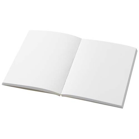 Novella Austen A6 Softcover Notizbuch aus Recyclingmaterial – 100 Blatt, elfenbeinweiß bedrucken, Art.-Nr. 21026202