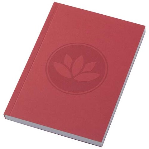 Novella Austen A6 Softcover Notizbuch aus Recyclingmaterial – 100 Blatt, rot bedrucken, Art.-Nr. 21026221