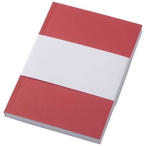 Novella Austen A6 Softcover Notizbuch aus Recyclingmaterial – 100 Blatt, rot bedrucken, Art.-Nr. 21026221