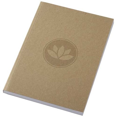Novella Austen A5 Softcover Notizbuch aus recyceltem Kraftpapier – 100 Blatt, natur bedrucken, Art.-Nr. 21026406