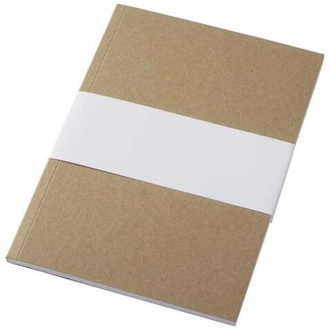 Novella Austen A5 Softcover Notizbuch aus recyceltem Kraftpapier – 50 Blatt, natur bedrucken, Art.-Nr. 21026506