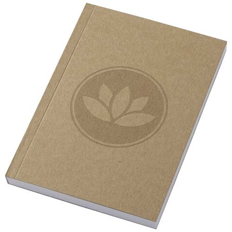 Novella Austen A6 Softcover Notizbuch aus recyceltem Kraftpapier – 100 Blatt, natur bedrucken, Art.-Nr. 21026606