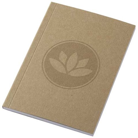 Novella Austen A6 Softcover Notizbuch aus recyceltem Kraftpapier – 50 Blatt, natur bedrucken, Art.-Nr. 21026706