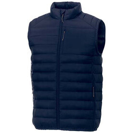 Pallas recycelter wattierter Bodywarmer für Herren, navy bedrucken, Art.-Nr. 39437550