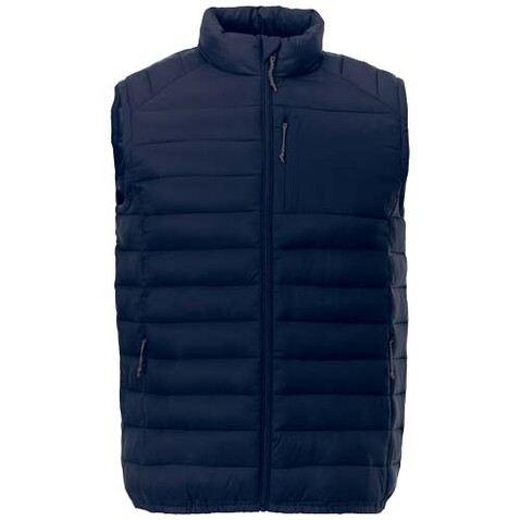 Pallas GRS recycelter wattierter Bodywarmer für Herren, navy bedrucken, Art.-Nr. 39437550