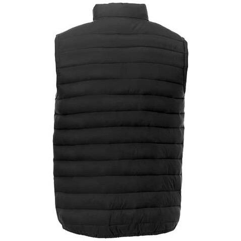 Pallas recycelter wattierter Bodywarmer für Herren, schwarz bedrucken, Art.-Nr. 39437900