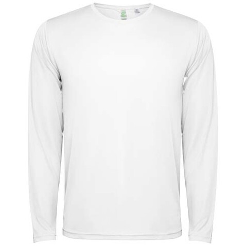 Estoril Langarm-Shirt für Kinder, weiss bedrucken, Art.-Nr. K04321ZM
