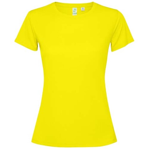 Estoril T-Shirt für Damen, Fluor Yellow bedrucken, Art.-Nr. R04311C1