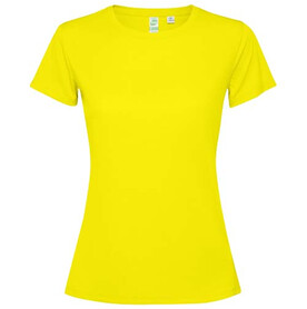 Estoril T-Shirt für Damen, Fluor Yellow bedrucken, Art.-Nr. R04311C1