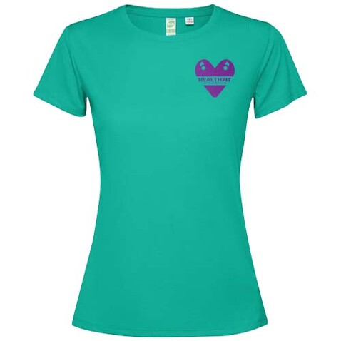 Estoril T-Shirt für Damen, jade bedrucken, Art.-Nr. R0431D53