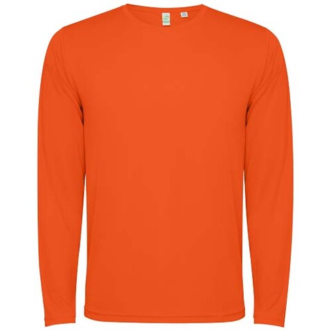 Estoril Langarm-Shirt Unisex, Fire orange bedrucken, Art.-Nr. R0432D82