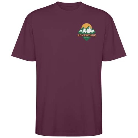 Bull Overzise T-Shirt Unisex, Plum red bedrucken, Art.-Nr. R6560C95