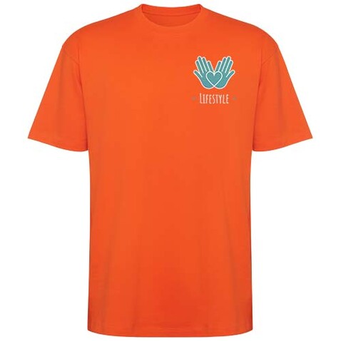 Bull Overzise T-Shirt Unisex, Fire orange bedrucken, Art.-Nr. R6560D84