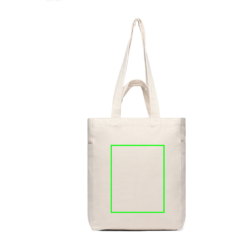 VINGA Hilo AWARE™ Tasche mit Reißverschluss aus rec. Canvas off white bedrucken, Art.-Nr. V7620513