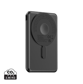 Urban Vitamin Redwood 5-in-1 5.000mAh 20W PD magn. Powerbank schwarz bedrucken, Art.-Nr. P322.7101