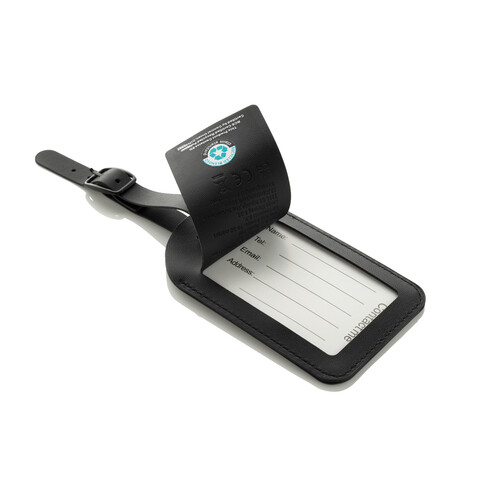 Globetrack RCS rPolyester Anhänger mit weltweiter Ortung schwarz bedrucken, Art.-Nr. P301.5501