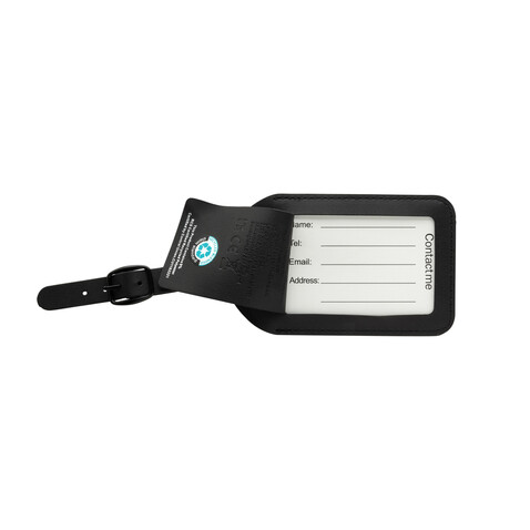 Globetrack RCS rPolyester Anhänger mit weltweiter Ortung schwarz bedrucken, Art.-Nr. P301.5501