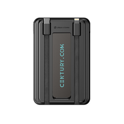 Urban Vitamin Redwood 5-in-1 5.000mAh 20W PD magn. Powerbank schwarz bedrucken, Art.-Nr. P322.7101