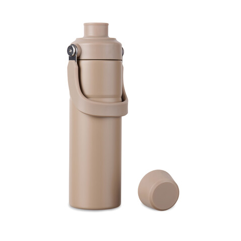 VINGA Baltimore Trek RCS recycelte SS Flasche 600ml greige bedrucken, Art.-Nr. V4300609