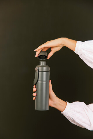 VINGA Baltimore Trek RCS recycelte SS Flasche 600ml grün bedrucken, Art.-Nr. V4300607 VINGA Baltimore Trek RCS recycelte SS Flasche 600ml grün bedrucken, Art.-Nr. V4300607