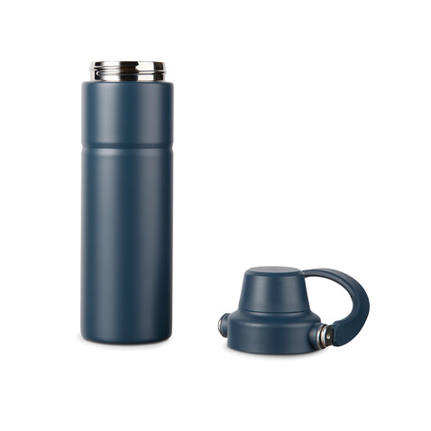 VINGA Baltimore Trek RCS recycelte SS Flasche 600ml navy blau bedrucken, Art.-Nr. V4300605 VINGA Baltimore Trek RCS recycelte SS Flasche 600ml navy blau bedrucken, Art.-Nr. V4300605