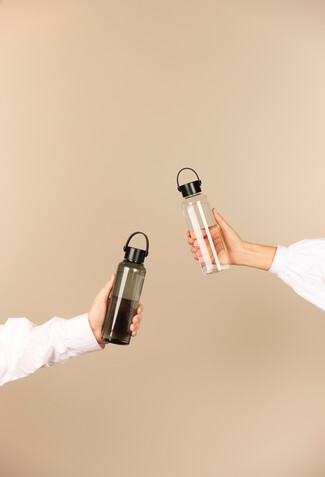 VINGA Baltimore RCS rPET-Flasche 550ml transparent bedrucken, Art.-Nr. V4330600