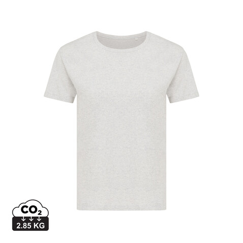 Iqoniq Yala Damen T-Shirt aus recycelter Baumwolle light heather grey bedrucken, Art.-Nr. T4100.032.XXXL