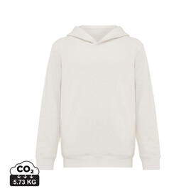 IQONIQ Yengo KidsHoodie mit Seitentaschen aus rec. Baumwolle ivory white bedrucken, Art.-Nr. T6404.040.910