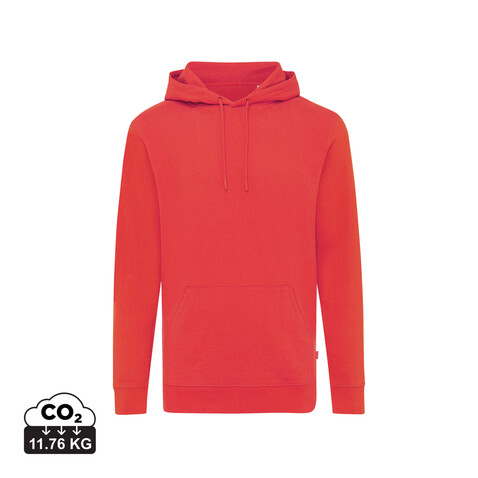 IQONIQ Jasper Hoodie aus recycelter Baumwolle luscious red bedrucken, Art.-Nr. T9400.008.M