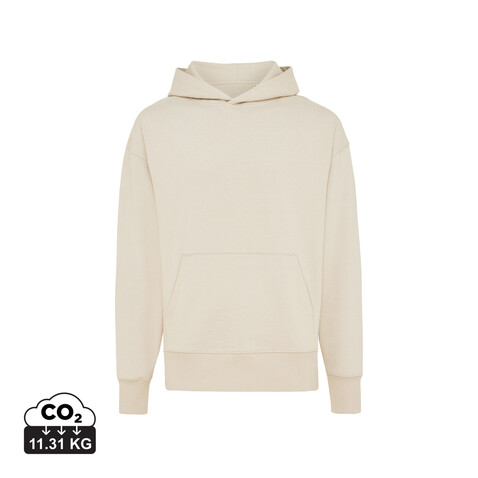 IQONIQ Yoho Relax-Hoodie aus recycelter Baumwolle natural raw bedrucken, Art.-Nr. T9402.018.XL
