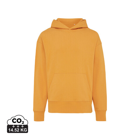 IQONIQ Yoho Relax-Hoodie aus recycelter Baumwolle sundial orange bedrucken, Art.-Nr. T9402.012.XXL