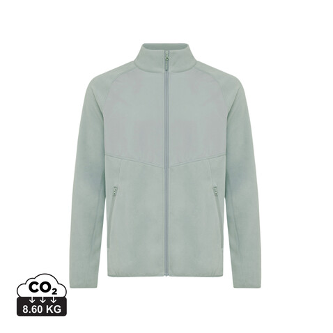 IQONIQ Talung Mikrofleece Jacke aus recyceltem Polyester Iceberg green bedrucken, Art.-Nr. T9603.023.M