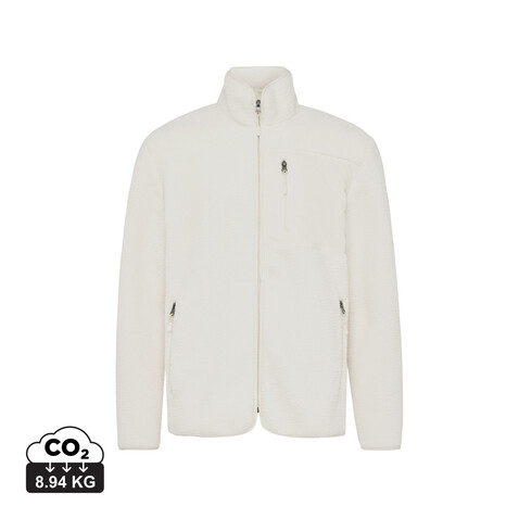 IQONIQ Diran Fleecejacke aus recyceltem Polyesterflor neutral bedrucken, Art.-Nr. T9800.026.L