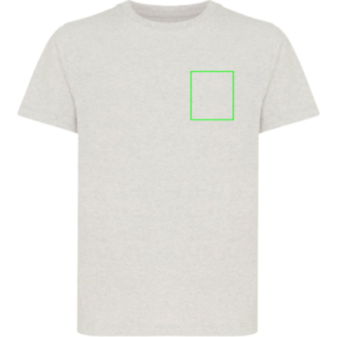 IQONIQ Koli Kids T-Shirt aus recycelter Baumwolle light heather grey bedrucken, Art.-Nr. T6100.032.910