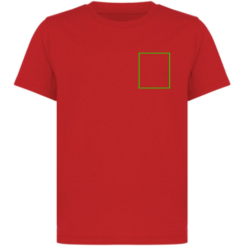 IQONIQ Koli Kids T-Shirt aus recycelter Baumwolle rot bedrucken, Art.-Nr. T6100.029.1112