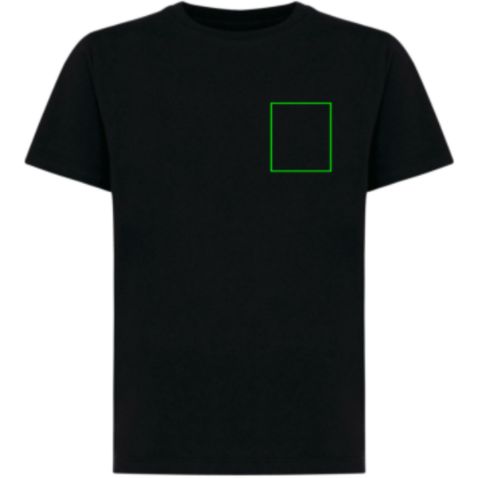 IQONIQ Koli Kids T-Shirt aus recycelter Baumwolle schwarz bedrucken, Art.-Nr. T6100.001.1314