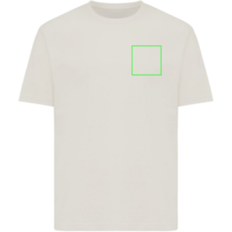 Iqoniq Teide T-Shirt aus recycelter Baumwolle ivory white bedrucken, Art.-Nr. T9105.040.XXXL