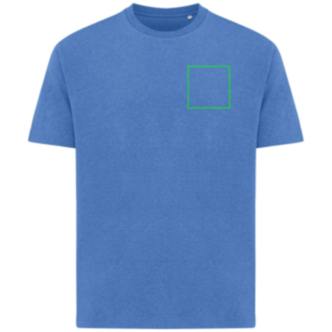 IQONIQ Teide T-Shirt aus recycelter Baumwolle heather blue bedrucken, Art.-Nr. T9105.024.XS IQONIQ Teide T-Shirt aus recycelter Baumwolle heather blue bedrucken, Art.-Nr. T9105.024.XS