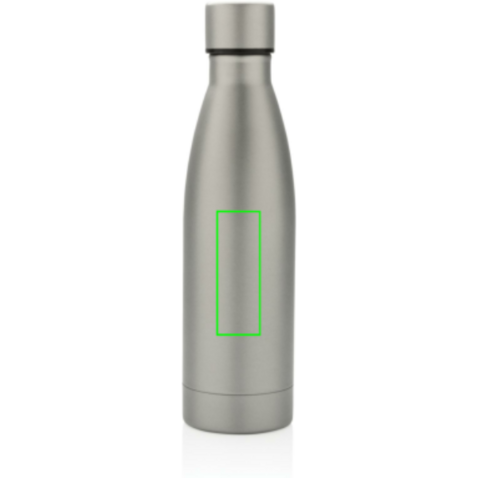 RCS recycelte Stainless Steel Solid Vakuum-Flasche grau bedrucken, Art.-Nr. P433.272