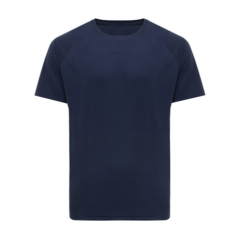 IQONIQ Tikal Sport Quick-Dry T-Shirt aus rec. Polyester navy blau bedrucken, Art.-Nr. T9102.002.S