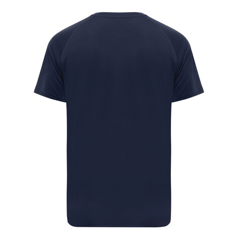 IQONIQ Tikal Sport Quick-Dry T-Shirt aus rec. Polyester navy blau bedrucken, Art.-Nr. T9102.002.S